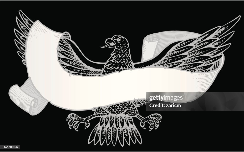 Eagle Ribbon Eagle With Ribbon High-Res Vector Graphic - Getty Images