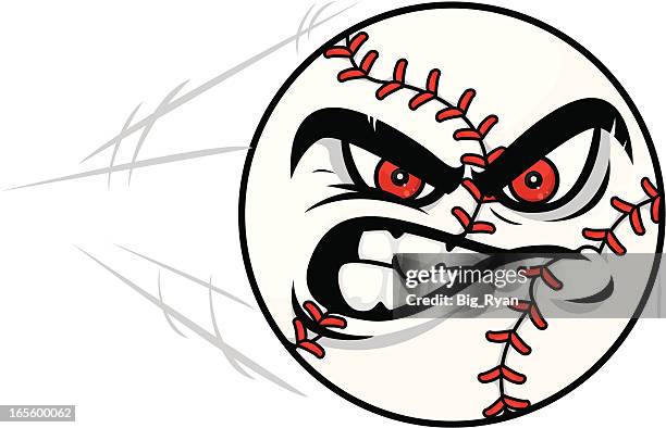 fastball - baseball stitching stock illustrations