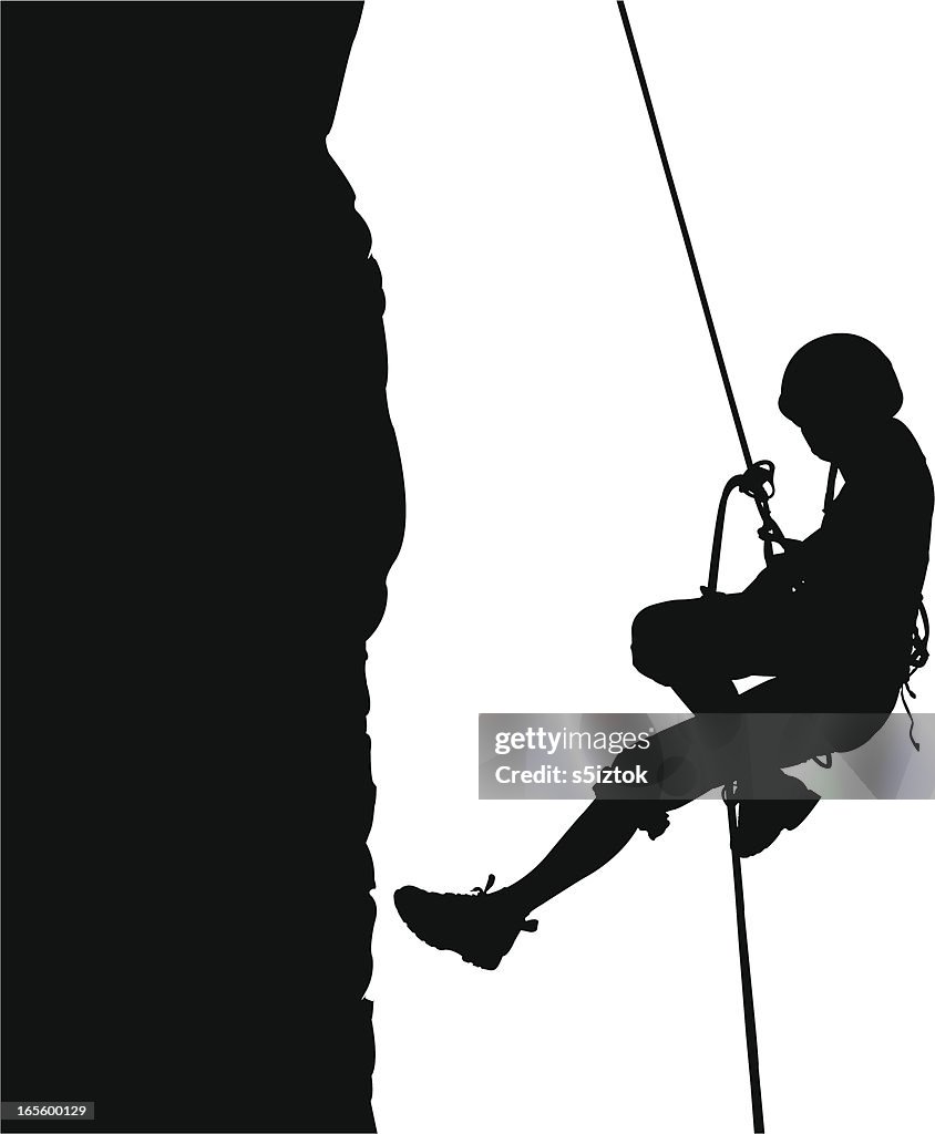 Descending Rope Exit Descending On Rope High-Res Vector Graphic - Getty Images
