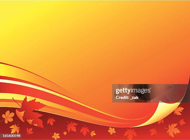 Background Rous 6,759 Orange Leaf Background High Res Illustrations - Getty Images