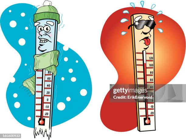 hot & cold - thermometer 幅插畫檔、美工圖案、卡通及圖標