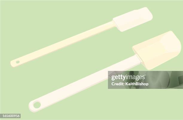 icing tools - kitchen utensil - metal spatula stock illustrations