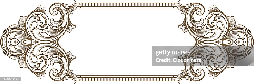 Design Of A Vintage Scroll Frame High-Res Vector Graphic - Getty