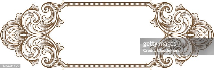 Design Of A Vintage Scroll Frame High-Res Vector Graphic - Getty Images