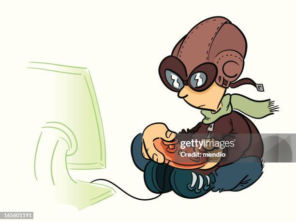 playing to flight - aviator glasses stock illustrations