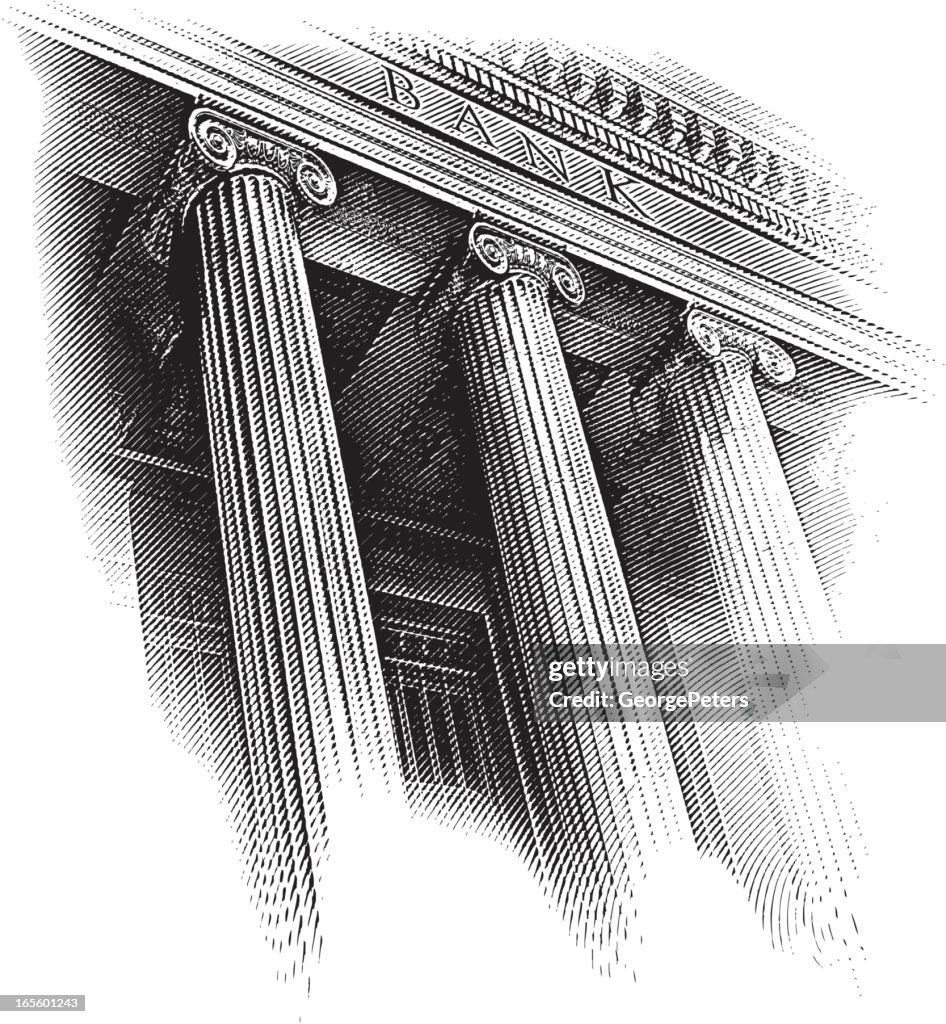 Bank Facade Engraving