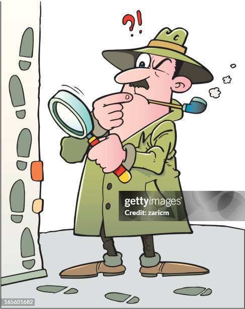 detective - policeman walking stock illustrations