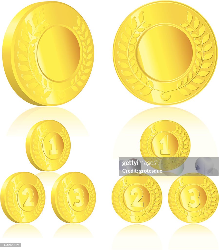 Gold Medallions.