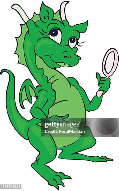 dragon vanity - gargoyle stock illustrations