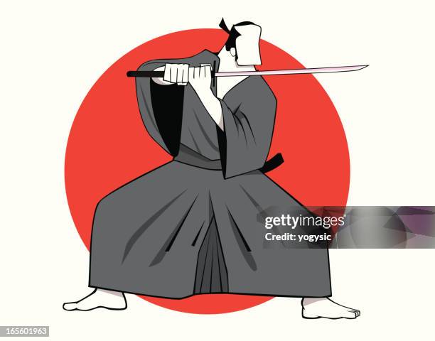 ilustrações, clipart, desenhos animados e ícones de samurai - samurai