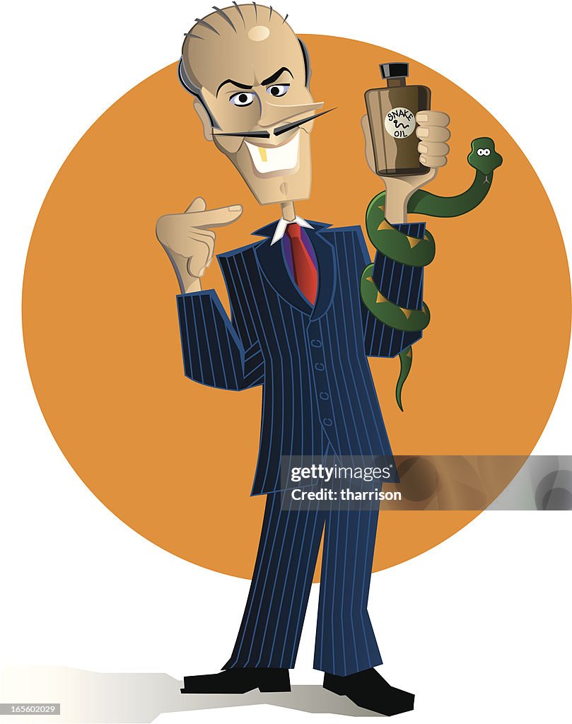 Snake Oil Salesman High-Res Vector Graphic - Getty Images