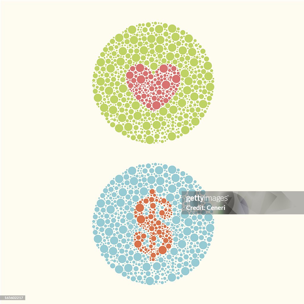 Cegueira de cor teste: Por amor ou dinheiro