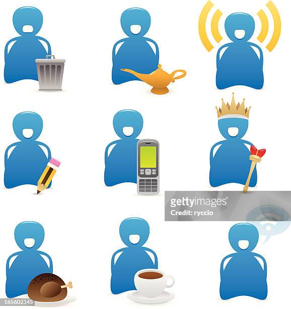 people icon volume 2 - crown emoji stock illustrations