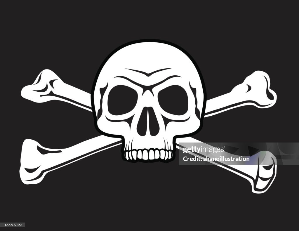 Crossbones Halfskull