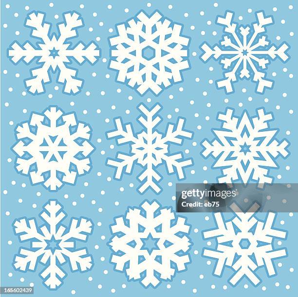 Big Vector Snowflake Big Snowflakes Clipart