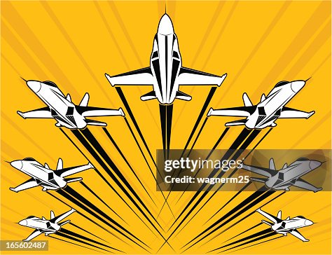 F18 super hornet volant en formation F18 super hornet volant en formation
