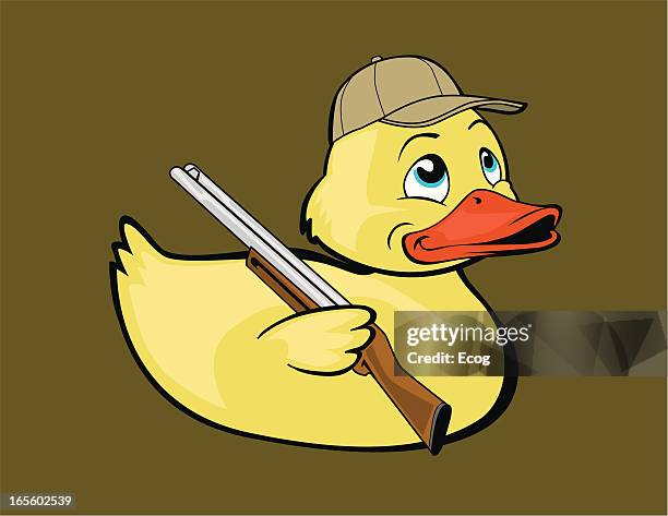 duck hunter. - bird hunting stock illustrations