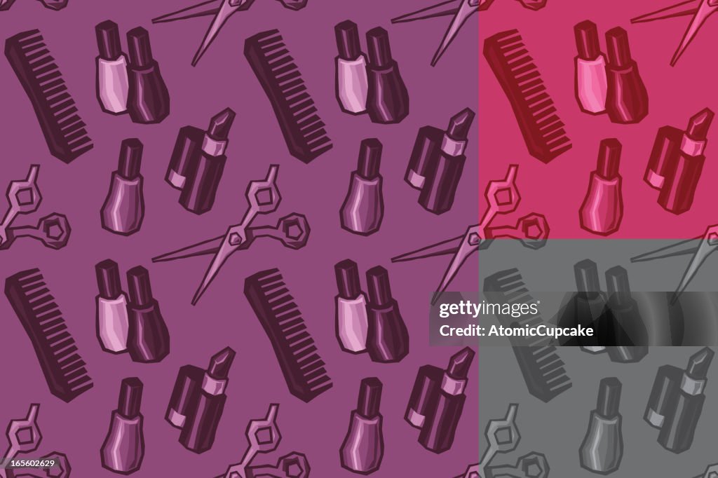 Stylist Pattern Photo Beauty Salon Pattern Background High-Res Vector Graphic - Getty Images