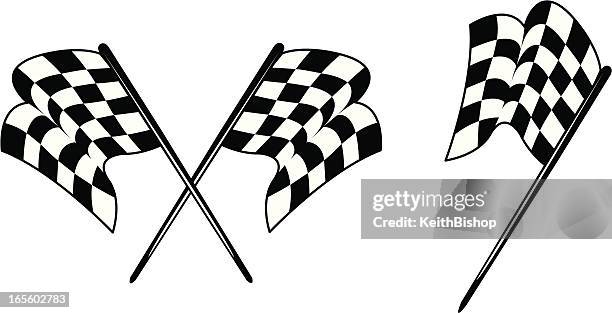 racing - checkered flags - rally car racing 幅插畫檔、美工圖案、卡通及圖標