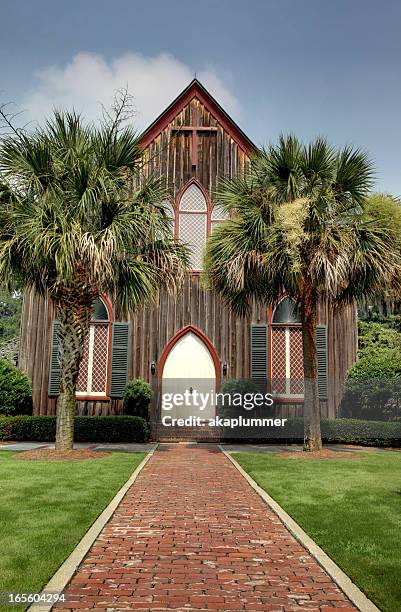 church of the cross - palmetto stock pictures, royalty-free photos & images