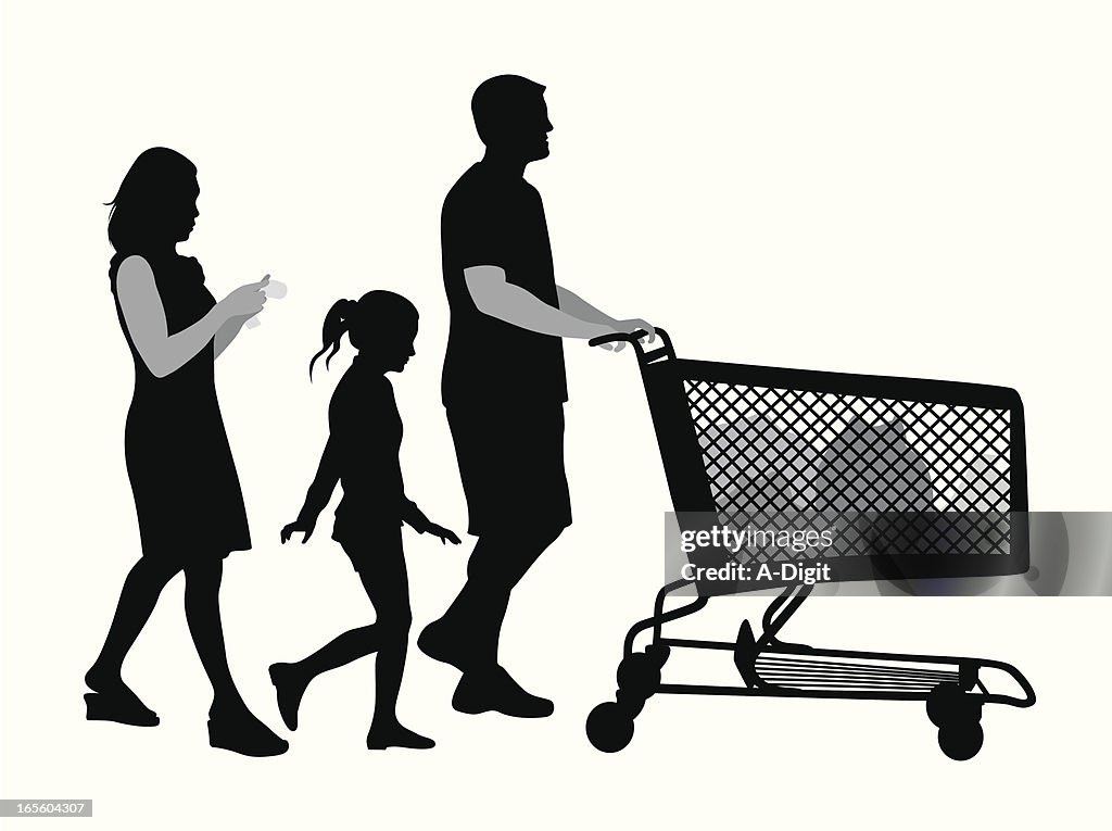 Groceries Vector Silhouette