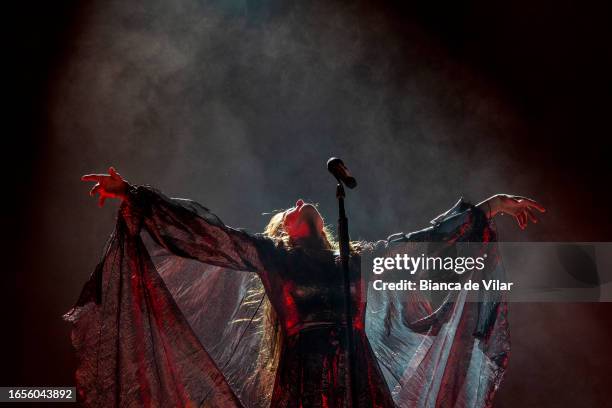 Florence Welch of Florence and the Machine performs at Day 3 at Cala Mijas Festival 2023 on September 02, 2023 in Mijas, Spain.