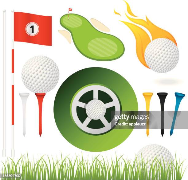 tee it up - golf tee stock illustrations