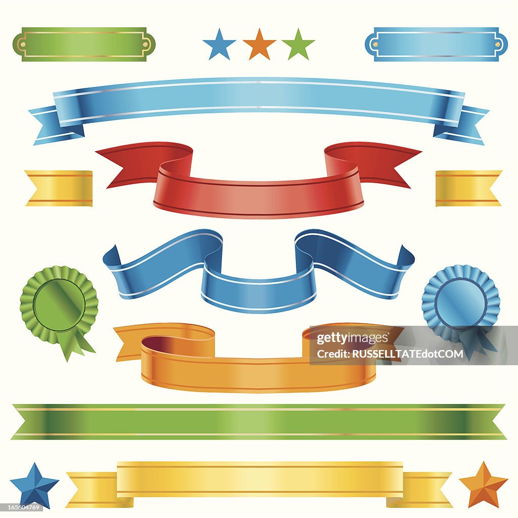 Multicoloured Ribbons High-Res Vector Graphic - Getty Images