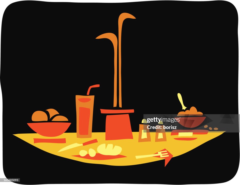 Pequeno-almoço em preto
