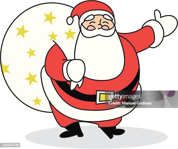 fat santa - manuel stock illustrations