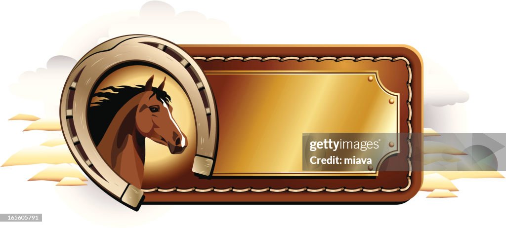 Horse and horseshoe