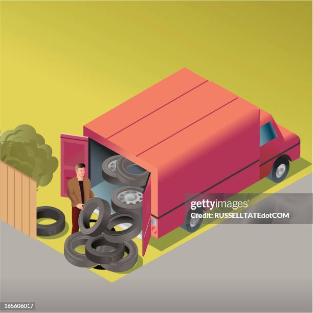 the dumper - open field stock illustrations
