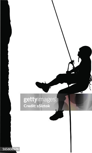Descending Rope Exit Descending On Rope High-Res Vector Graphic - Getty Images