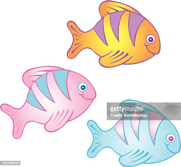 Happy Fish Cartoon High-Res Vector Graphic - Getty Images