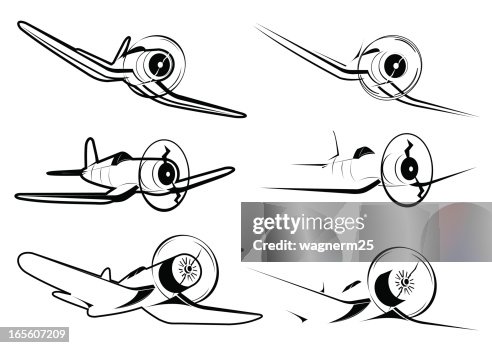 White plane - three views White plane - three views