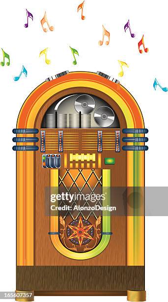 ilustraciones, imágenes clip art, dibujos animados e iconos de stock de máquina de discos - artistas plasticos