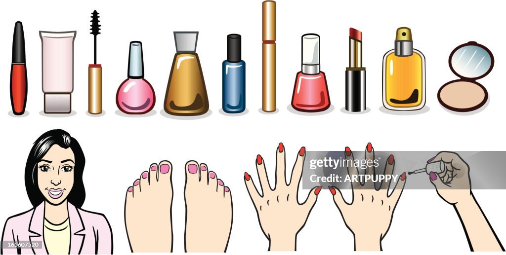 Ilustraciones para maquillaje