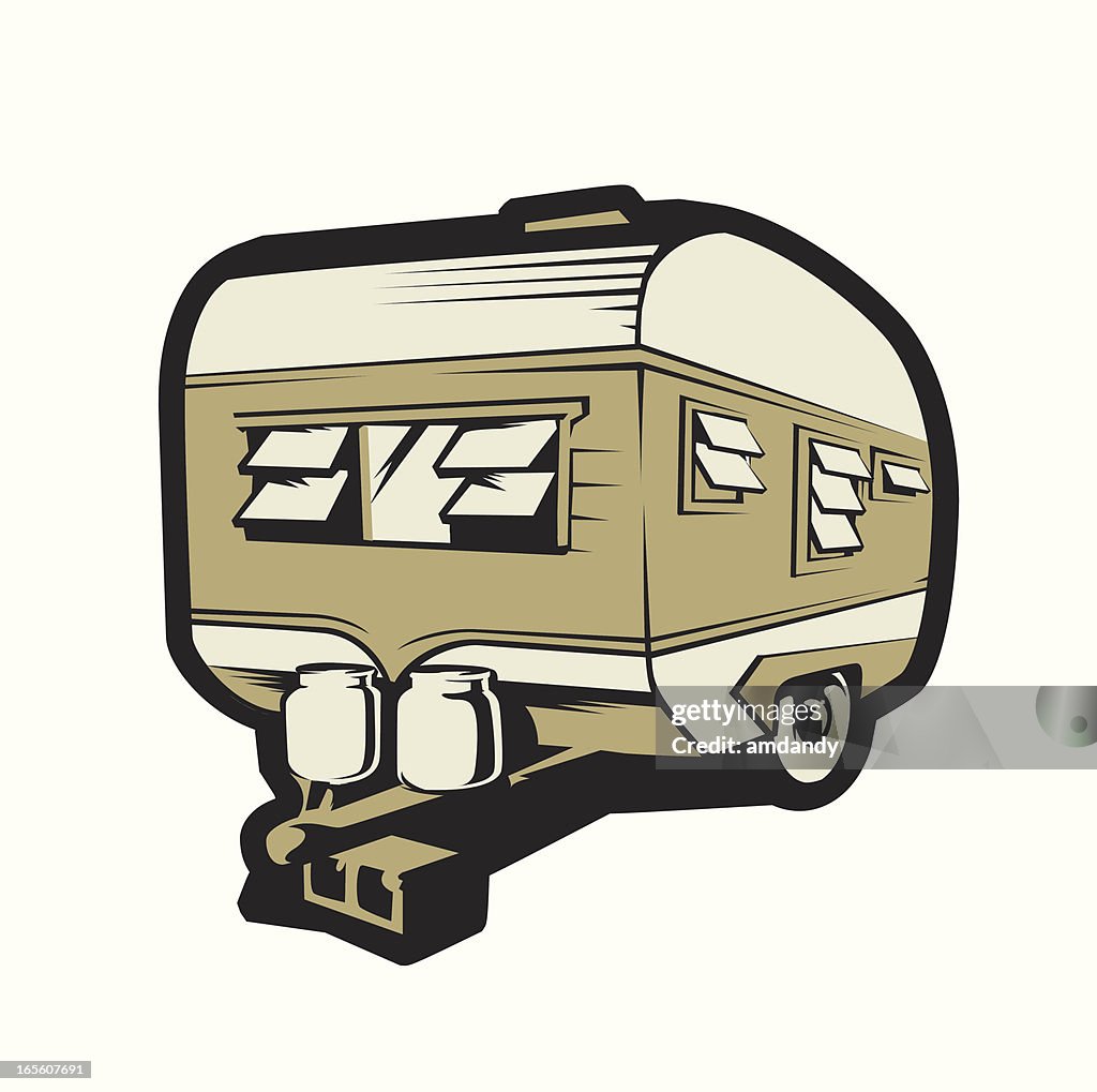 Vintage camp trailer