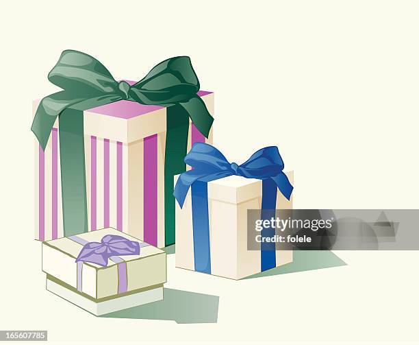 three-presents - packing cubes stock illustrations