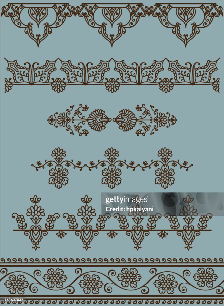 Indurayed Borders Indian Borders High-Res Vector Graphic - Getty Images