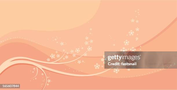 Abstract Floral Background In Pink Colors High-Res Vector Graphic