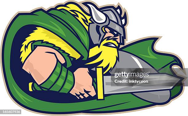 bildbanksillustrationer, clip art samt tecknat material och ikoner med viking charge - viking