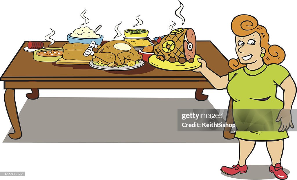 Dinner Routine Cartoon Cartoon Thanksgiving Dinner