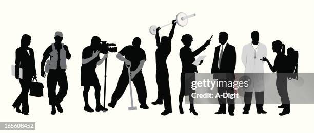 differentfolks - verschiedene berufe stock-grafiken, -clipart, -cartoons und -symbole