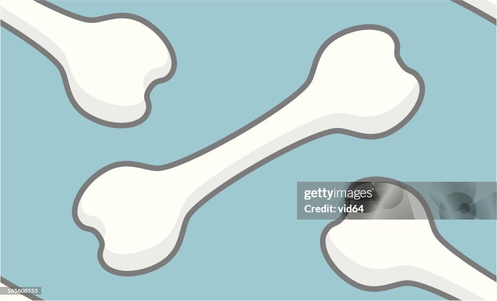 Seamless Dog's Bone Background