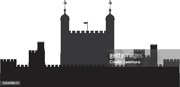 tower of london - castle vector stock illustrations