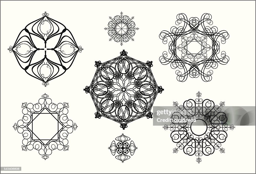 Pattern for iron barred