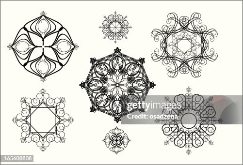 Pattern for iron barred Pattern for iron barred