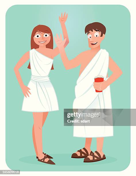 toga zeit - toga stock-grafiken, -clipart, -cartoons und -symbole