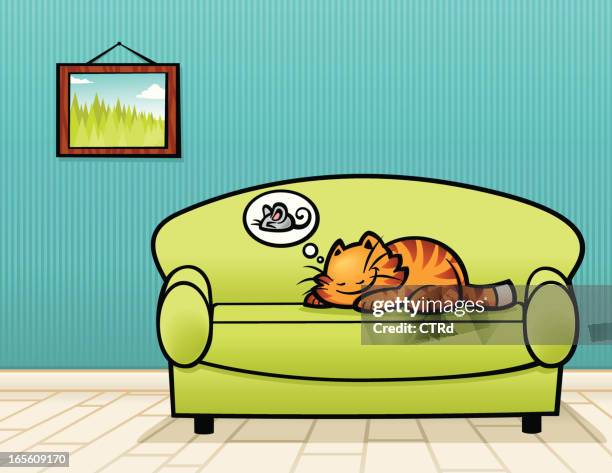 katze träume - cat food stock-grafiken, -clipart, -cartoons und -symbole